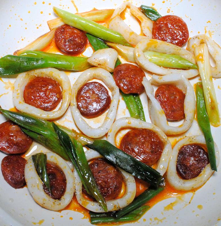 Squid And Chorizo | Recipe | Cuisine Fiend